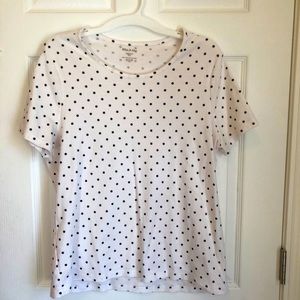 White Stag polka dot knit shirt XXL